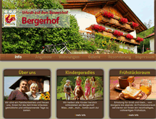 Tablet Screenshot of bergerhof.bz