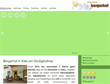 Tablet Screenshot of bergerhof.co.at